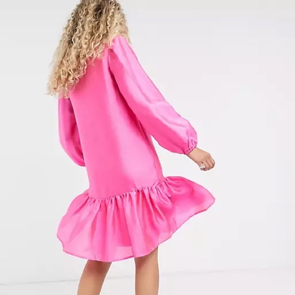 VILA Dresses & Skirts - VILA | Hot Pink Drop Hem Smock Dress